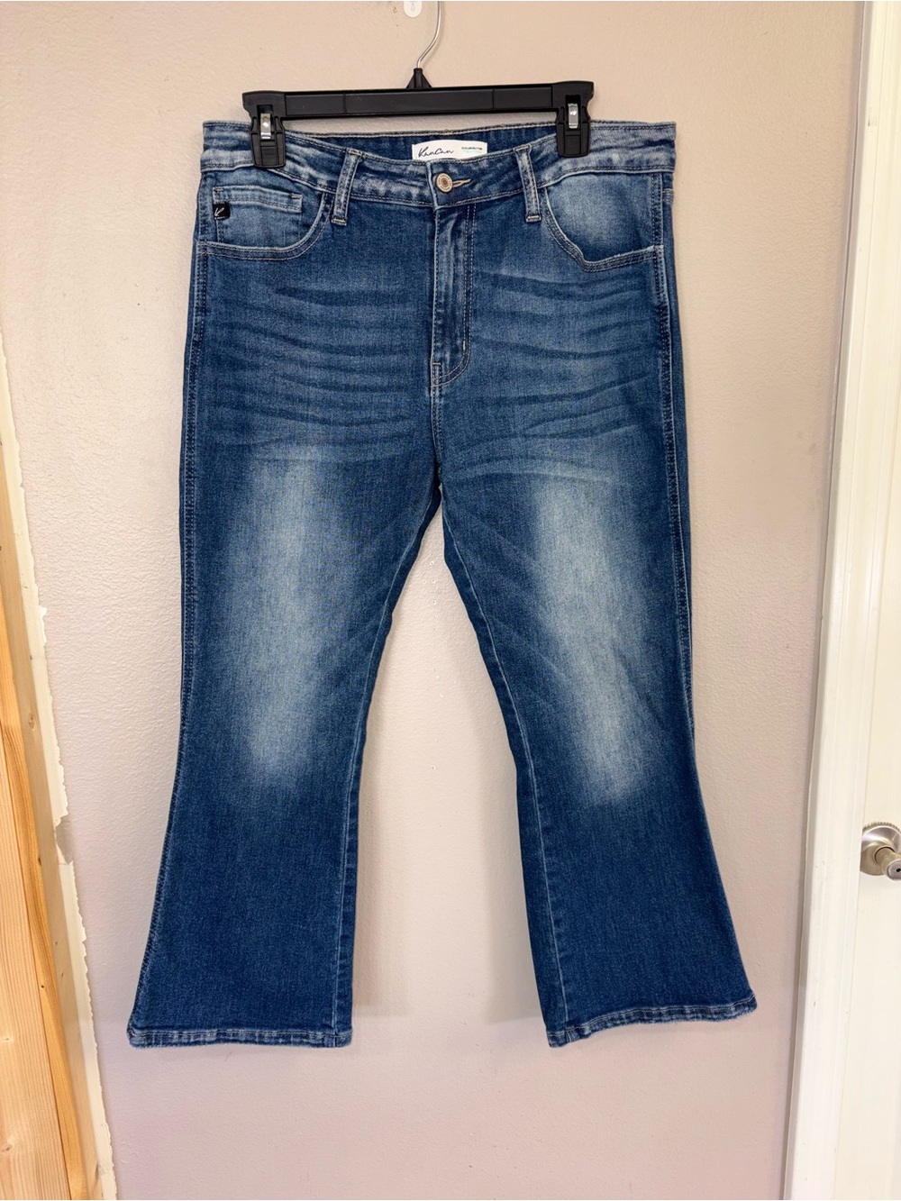 KanCan Women's Medium Blue Flare Jeans